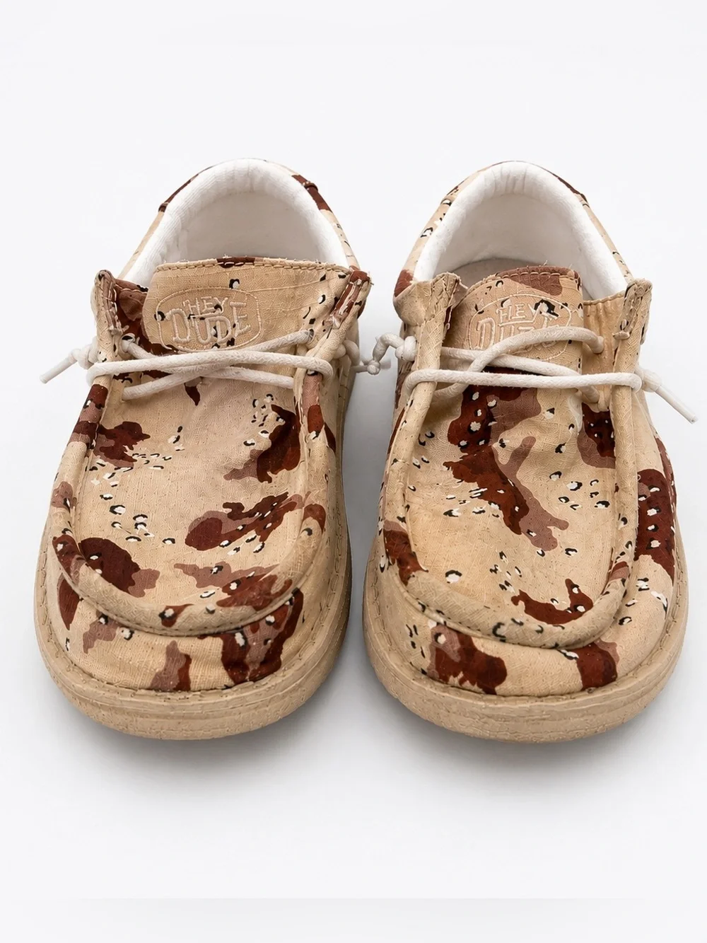 Hey Dude Wally Youth Desert Camo Slip-On Shoes Kids Size 2
